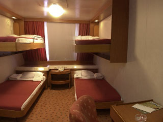 Minoan Lines - HighSpeed ferries : Ariadne Palace < < 4 Bed Cabin - with window > >